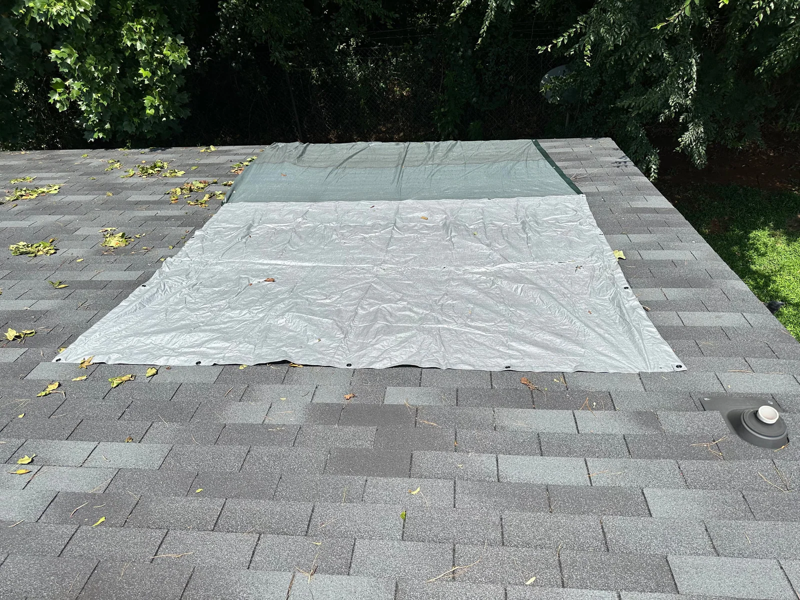 Roof damage documented on a real Denali project in Jefferson, GA