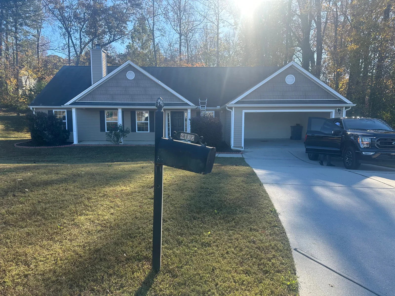 Completed roof on a real Denali project in Winder, GA