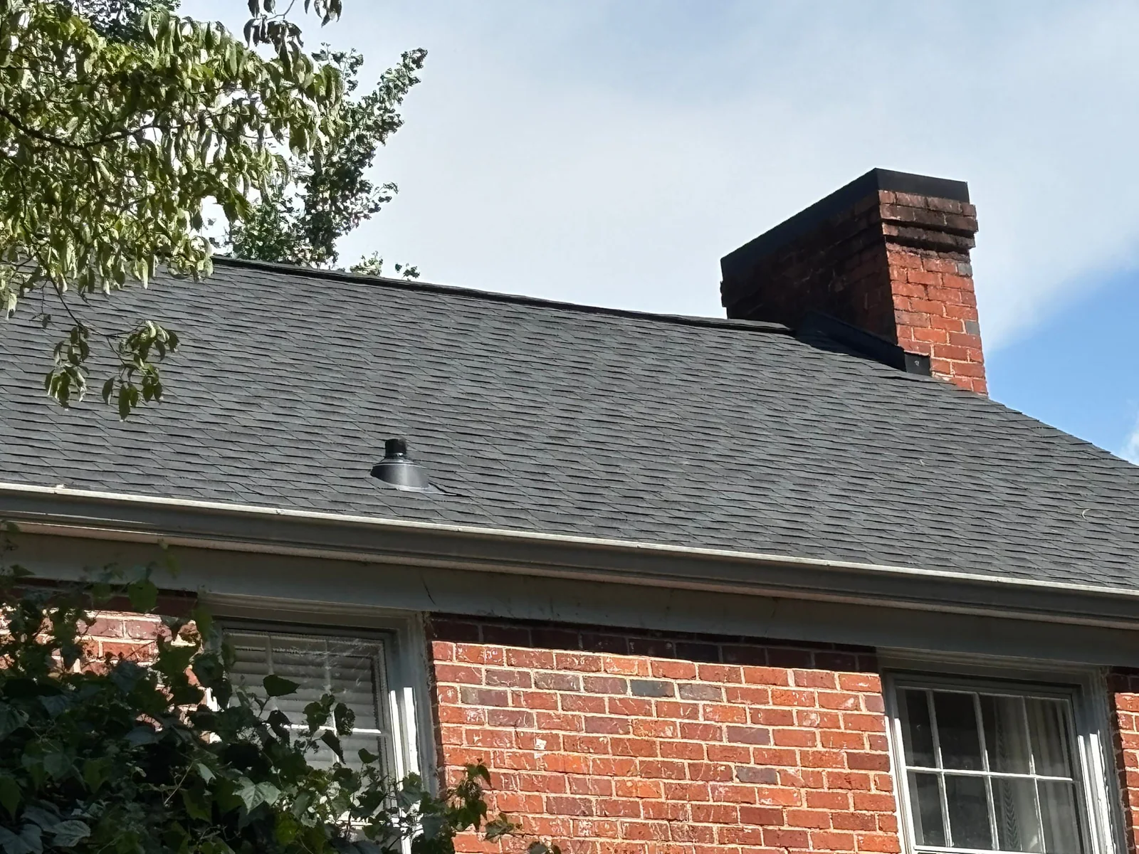 Roof inspection view from a real Denali project in Commerce, GA