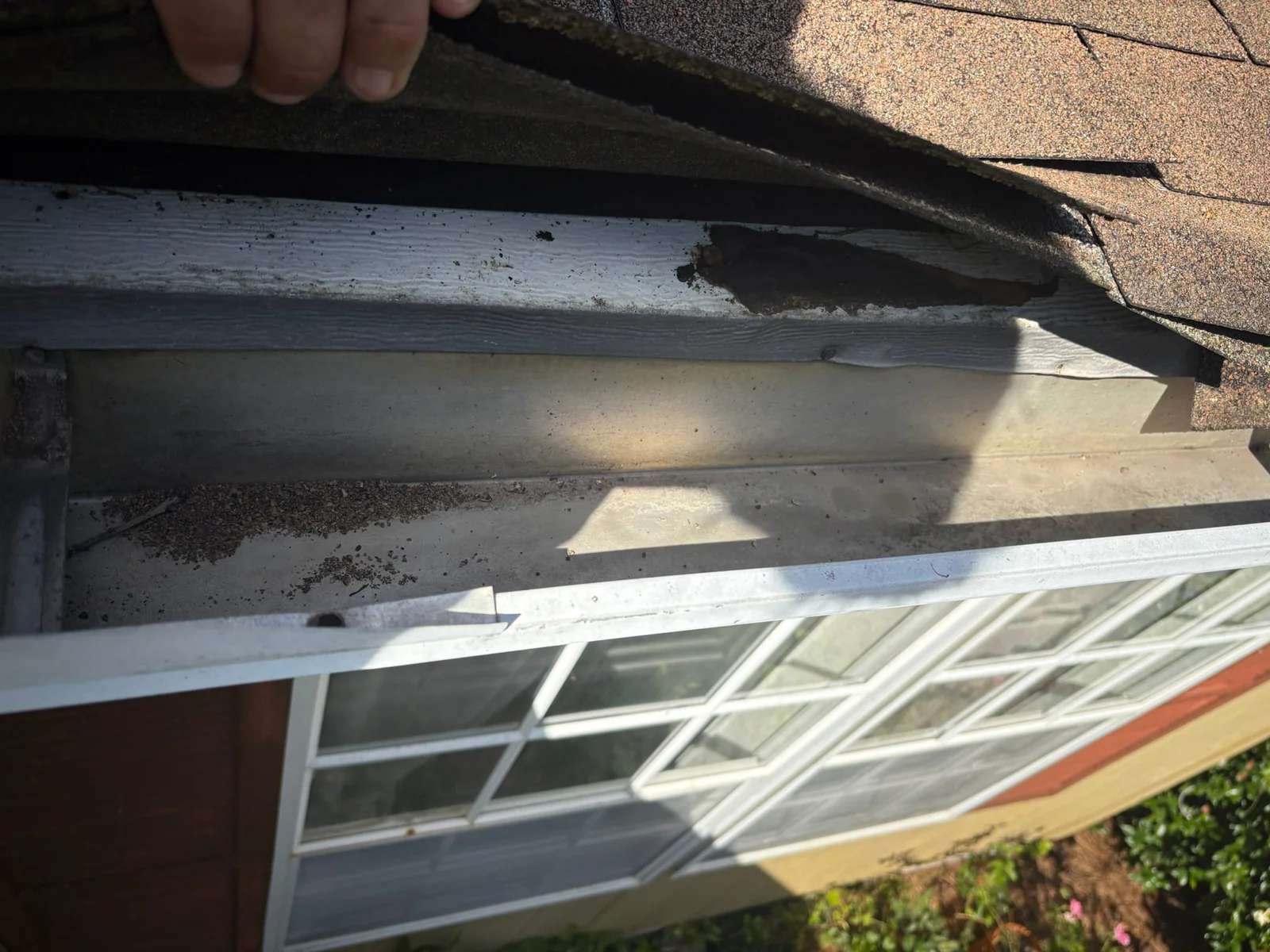 Roof damage documented on a real Denali project in Hartwell, GA