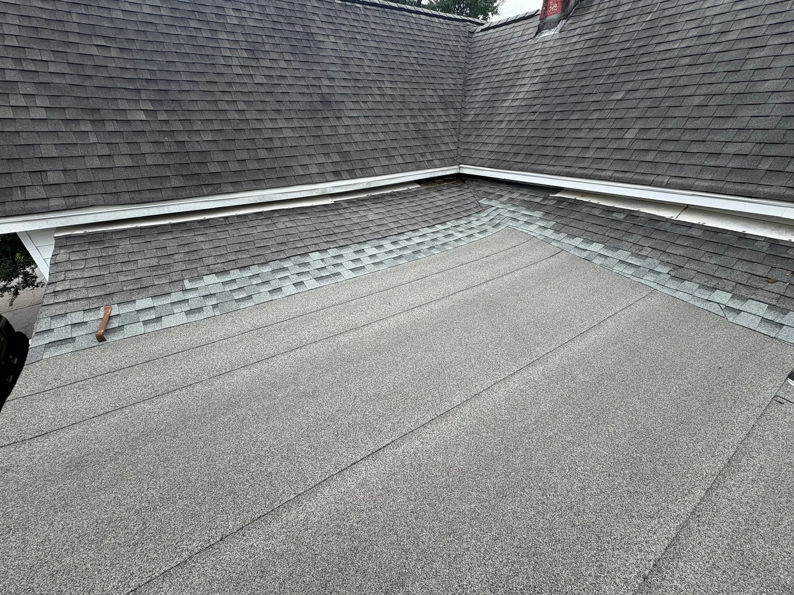 Roof inspection view from a real Denali project in Commerce, GA