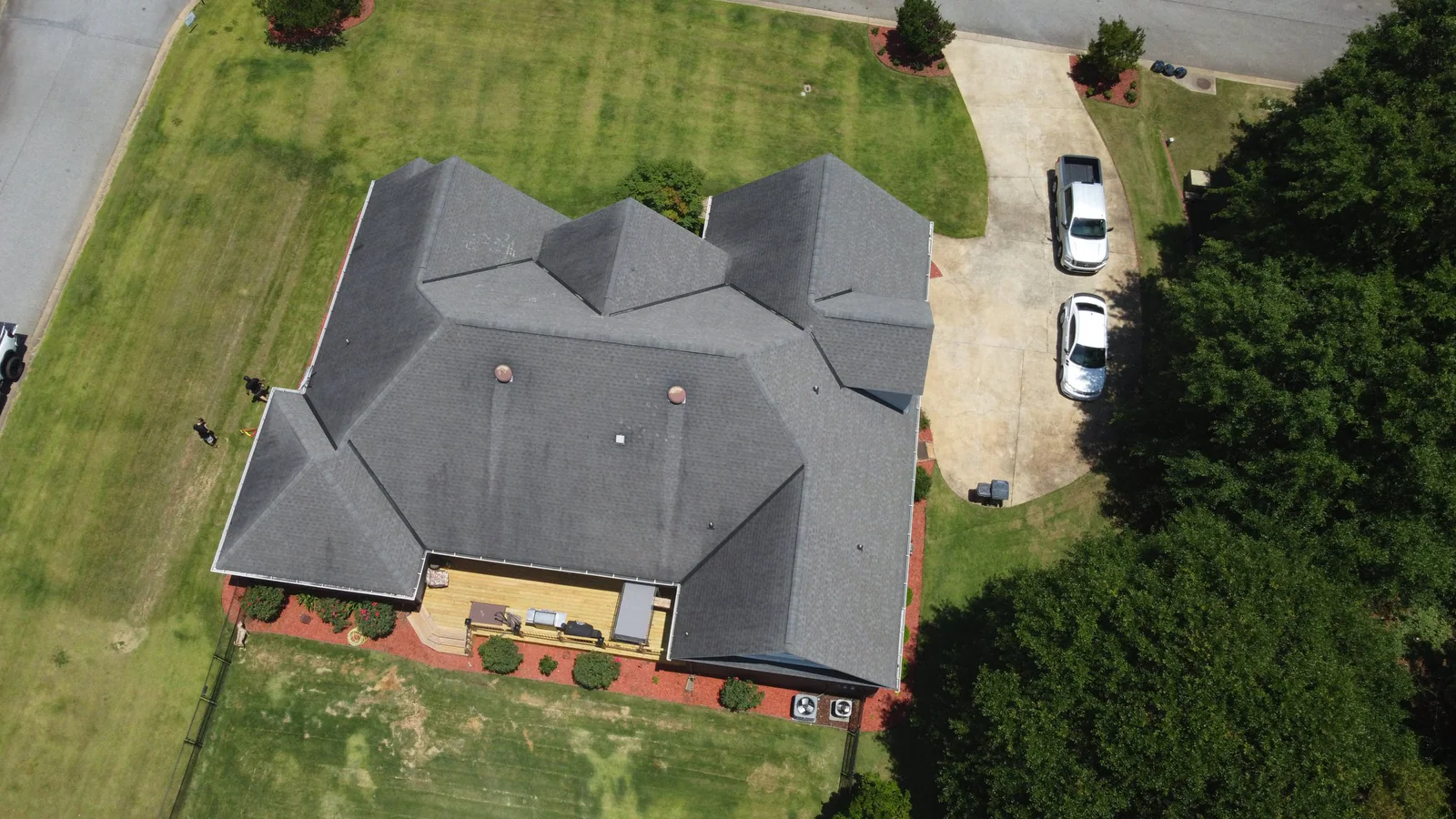 Roof inspection view from a real Denali project in Smiths Station, AL