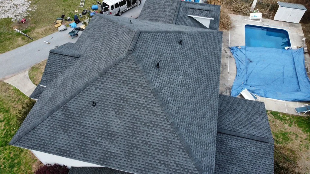 Completed roof on a real Denali project in Clayton, GA