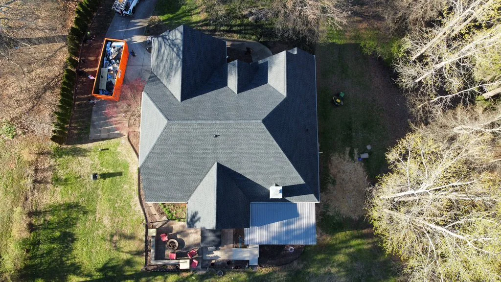 Completed roof on a real Denali project in Jefferson, GA