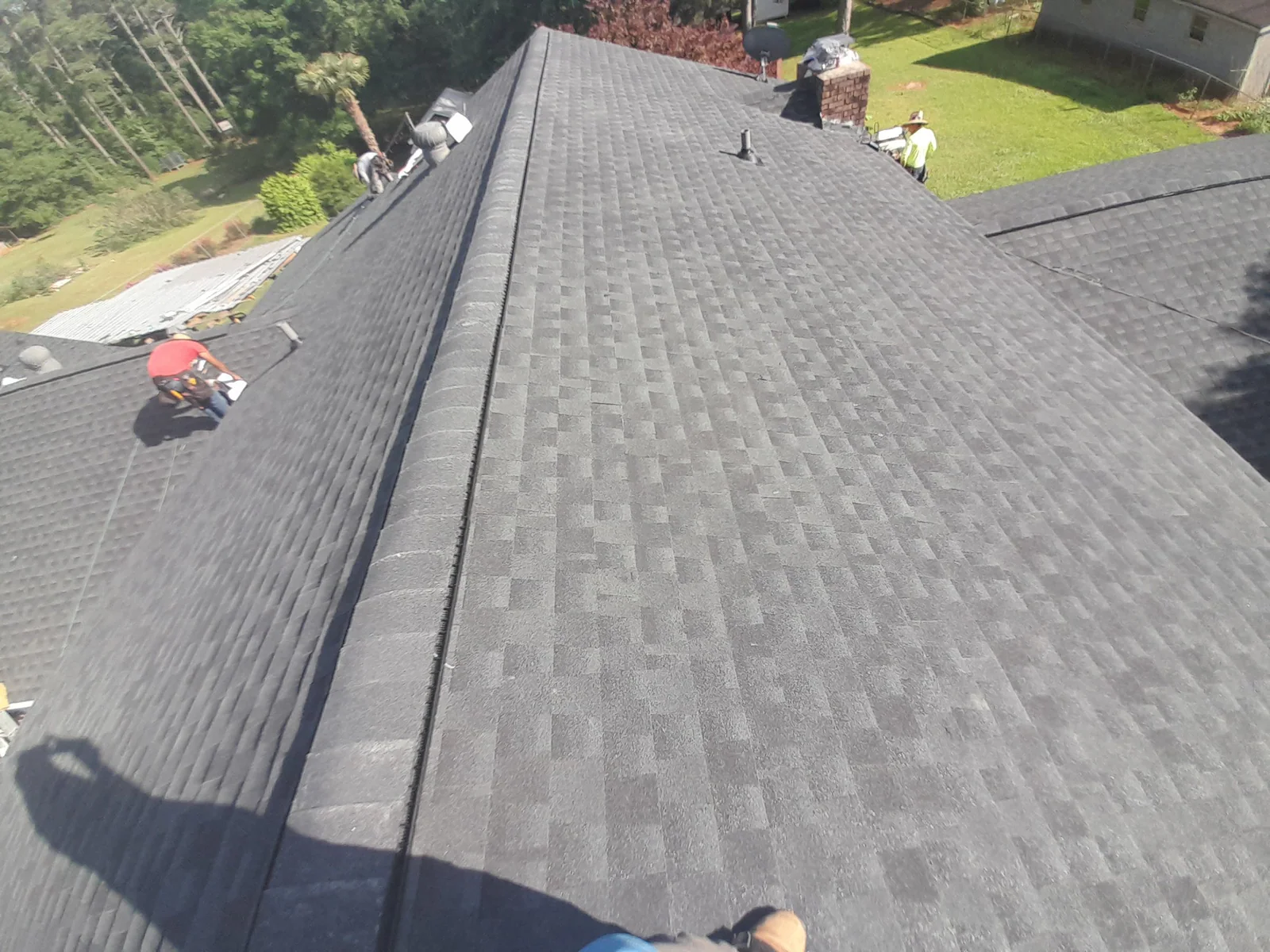 Roof work in progress on a real Denali project in Palmetto, GA