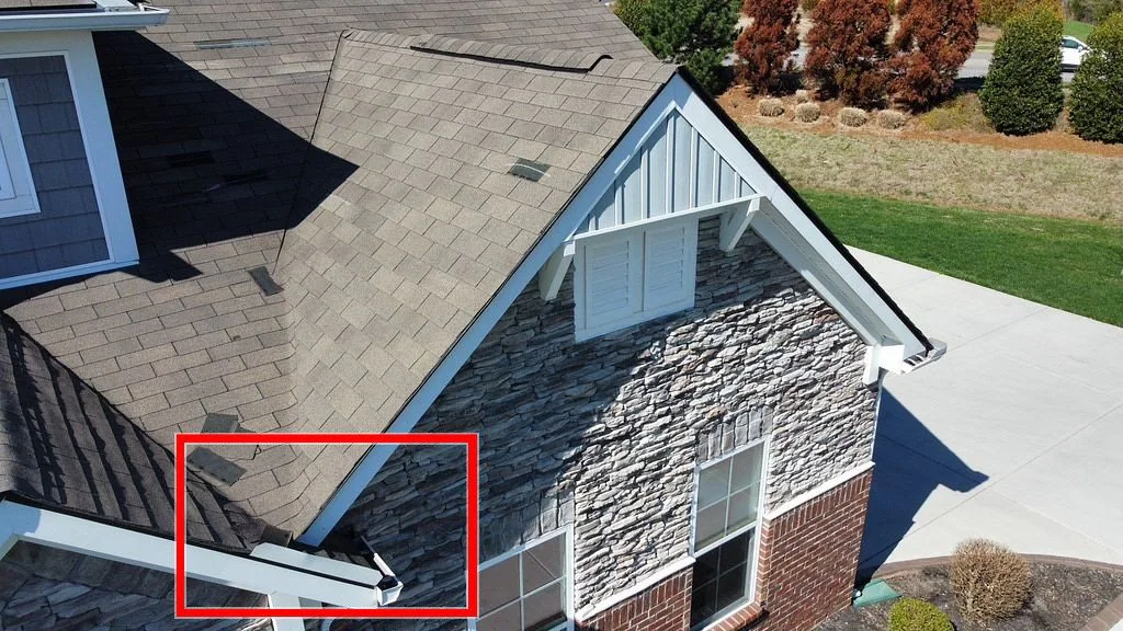 Roof inspection view from a real Denali project in Murfreesboro, TN