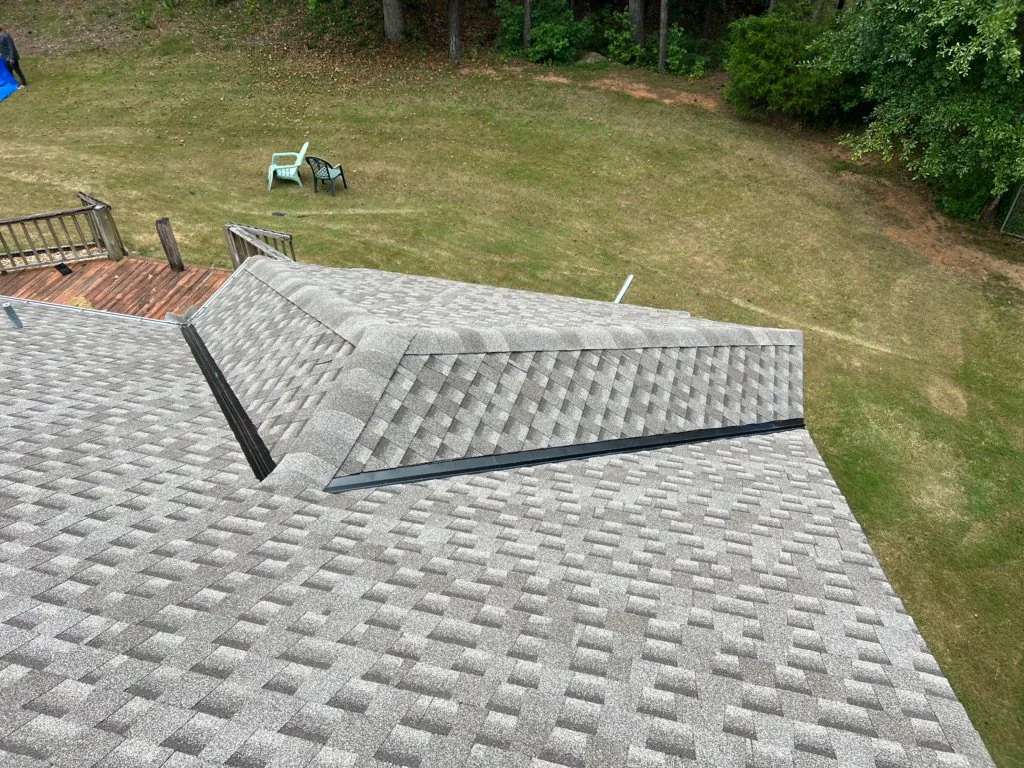 Roof inspection view from a real Denali project in Cataula, GA