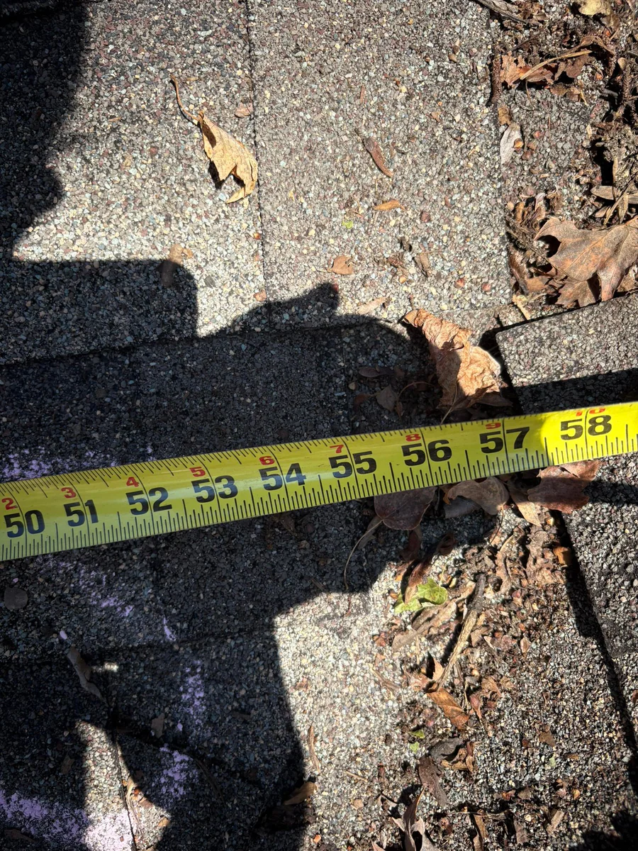 Roof damage documented on a real Denali project in Dacula, GA