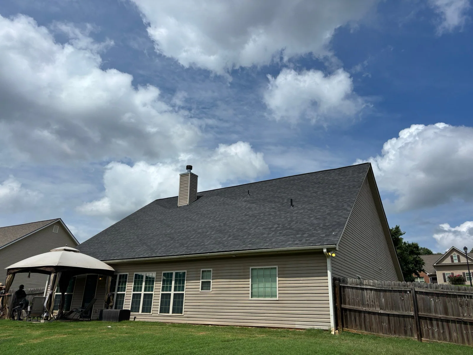 Completed roof on a real Denali project in Jefferson, GA