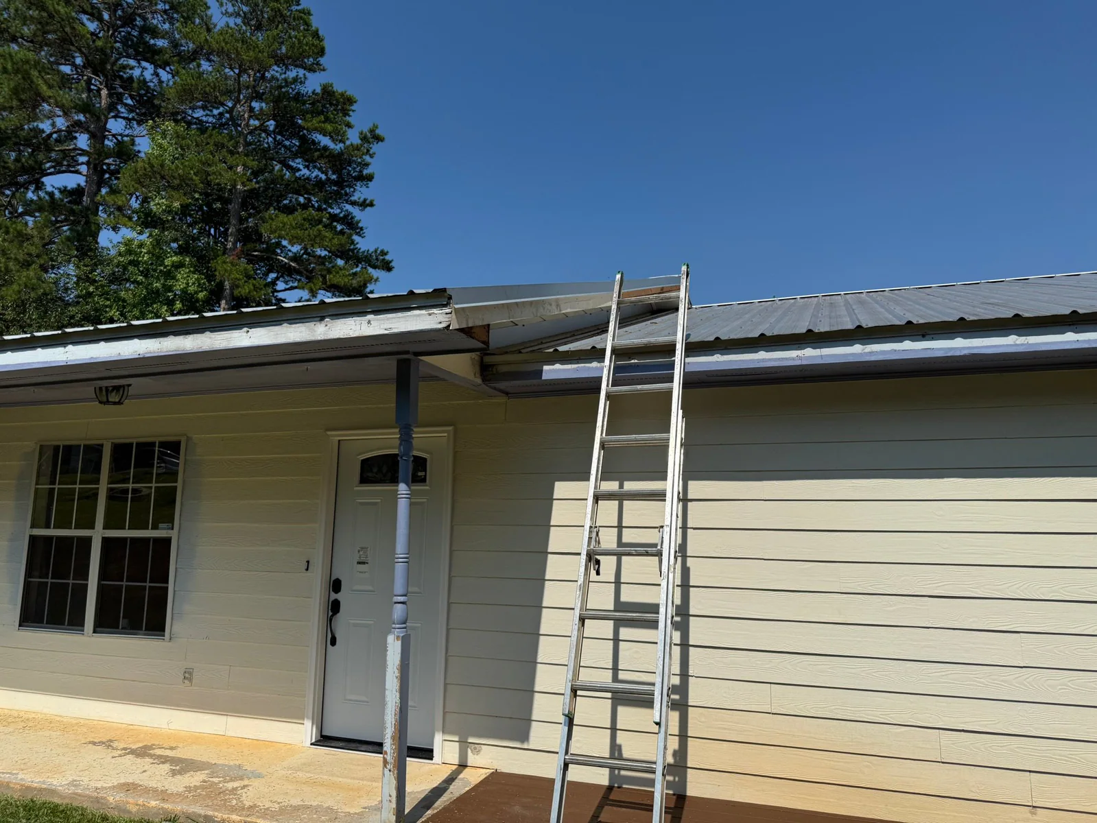 Roof work in progress on a real Denali project in Commerce, GA