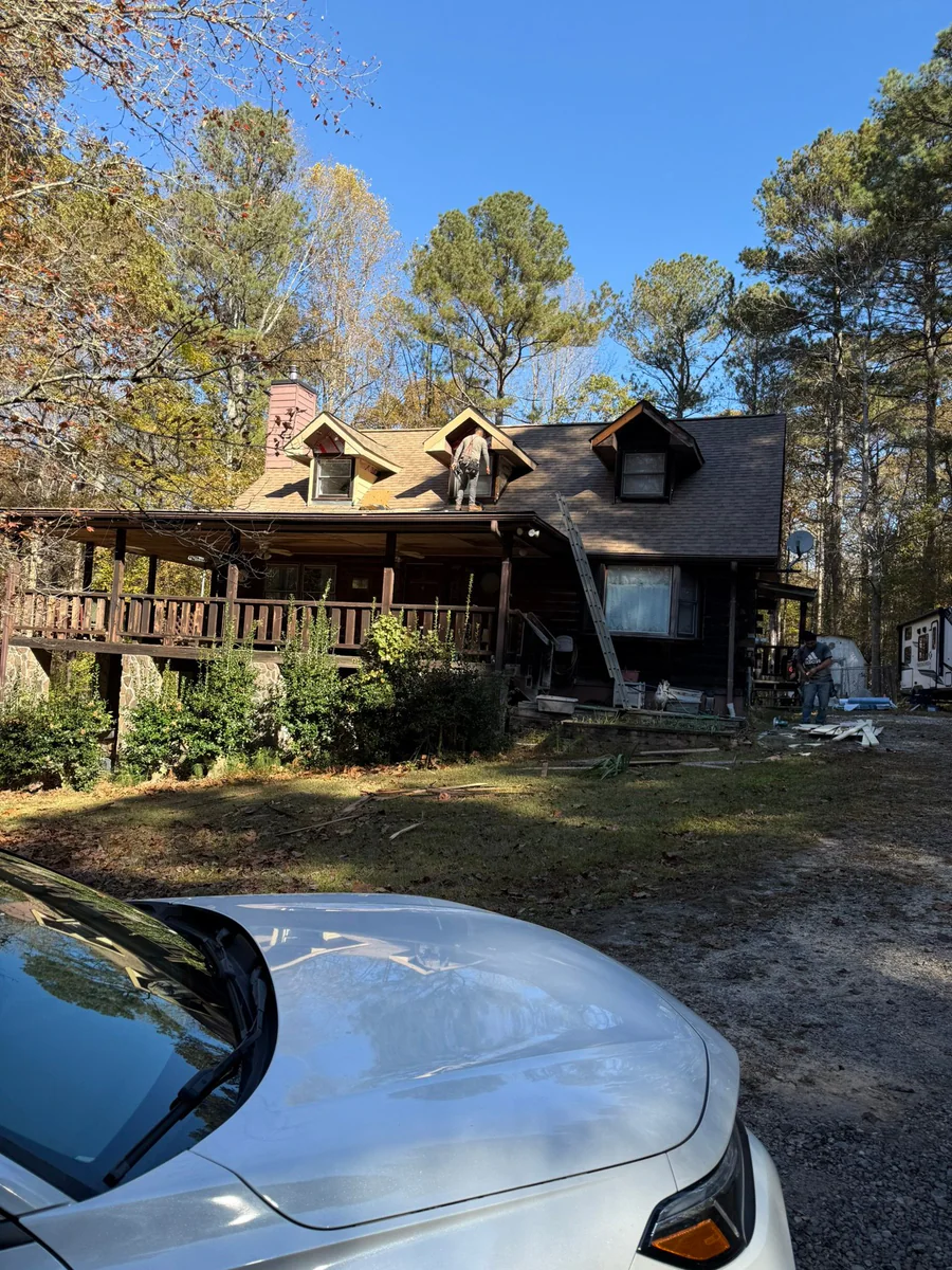 Roof damage documented on a real Denali project in Dacula, GA