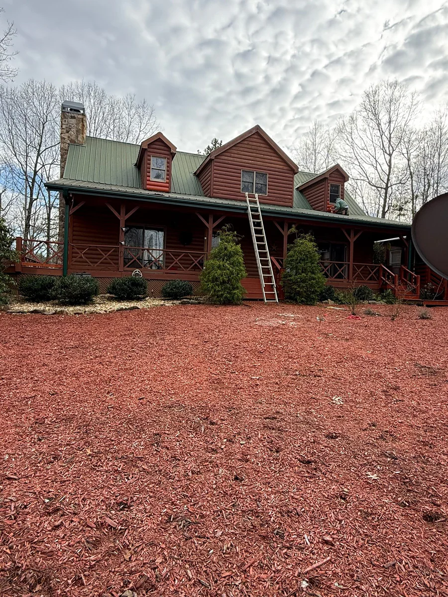 Roof work in progress on a real Denali project in Cleveland, GA